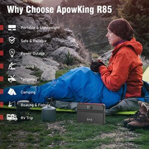 Portable Power Bank with AC Outlet, 83Wh/22500mAh 110V/85W Portable Laptop Charger Battery Bank, External Battery Pack Power Supply for Home Emergency Outage, Outdoor Camping RV Trip Adventure