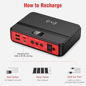 Portable Power Bank with AC Outlet, 83Wh/22500mAh 110V/85W Portable Laptop Charger Battery Bank, External Battery Pack Power Supply for Home Emergency Outage, Outdoor Camping RV Trip Adventure