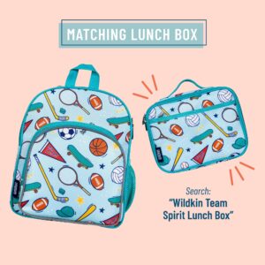 Wildkin 12-Inch Kids Backpack for Boys & Girls, Perfect for Daycare and Preschool, Toddler Bags Features Padded Back & Adjustable Strap, Ideal for School & Travel Backpacks (Team Spirit)