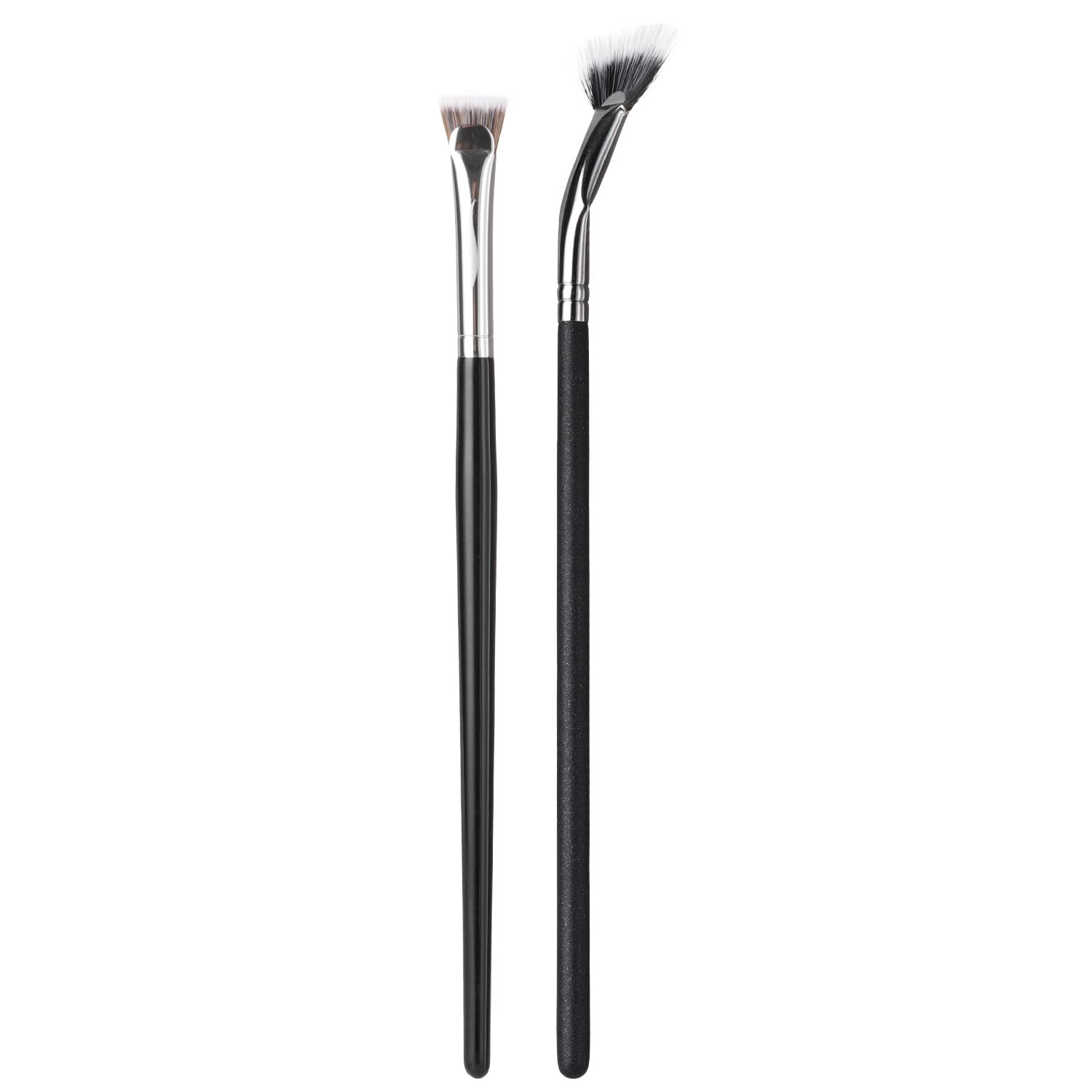 2 Pcs Mascara Fan Brush, Lash Wand Brush Fan for Natural Lifted Effects and Enhance Lower Lashes,Synthetic Fibre Smooth Application No Smearing Clumping, Easy to Use Mascara on Lash Line