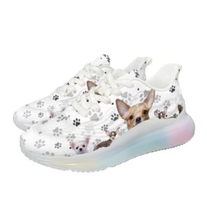 Yzaoxia Chihuahua Dog Sneakers for Women Size 9.5 Lightweight Running Sports Shoes Girls Air Cushion Shoes Comfortable Walking Shoes