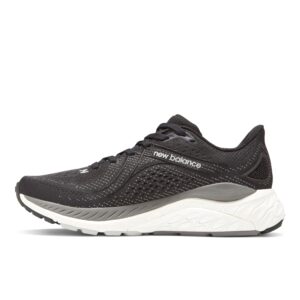 new balance women's fresh foam x 860 v13 running shoe, black/white/castlerock, 9