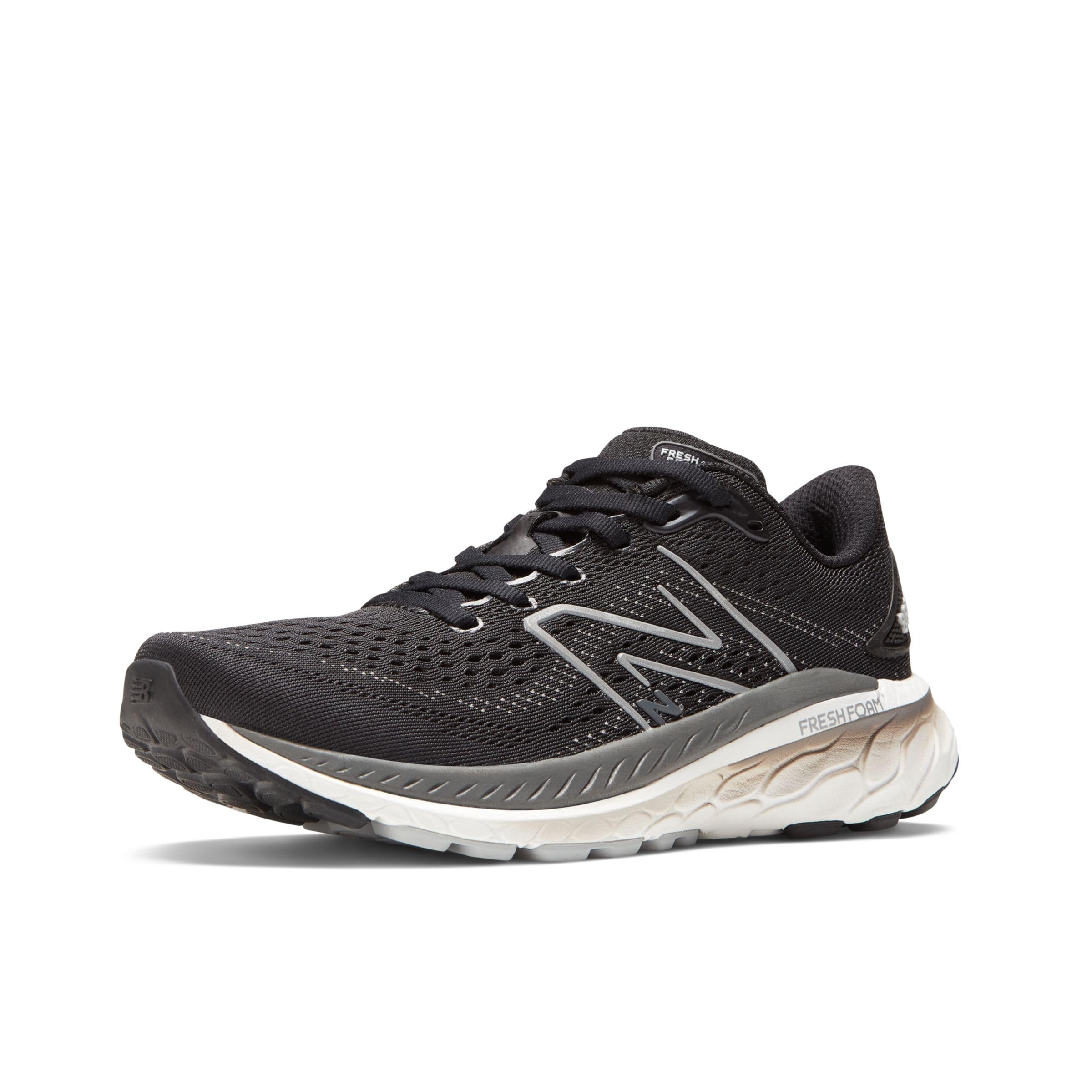 New Balance Women's Fresh Foam X 860 V13 Running Shoe, Black/White/Castlerock, 9