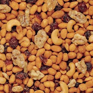 Fisher Snack Sweet Nut Trail Mix, 4 Ounces, Honey Roasted Peanuts, Raisins, Frosted Walnuts, Cashews, Dried Sweetened Cranberries
