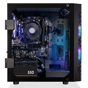 CLX Set Gaming PC - AMD Ryzen 5 5600G 3.9GHz, Radeon Vega 7, 500GB NVMe M.2 SSD, 8GB DDR4 Black Memory, CPU air Cooler, WiFi, Windows 11 Home, Black