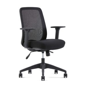 haworth assure office chair-stylish desk chair with breathable mesh finish - without lumbar support