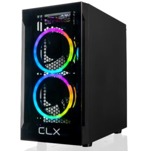 CLX SET TGMSETRXM2501BM Gaming Desktop Computer - AMD Ryzen 7 5700G Octa-core [8 Core] 3.80 GHz - 16 GB RAM DDR4 SDRAM - 1 TB M.2 PCI Express NVMe SSD - Mini-tower - Black