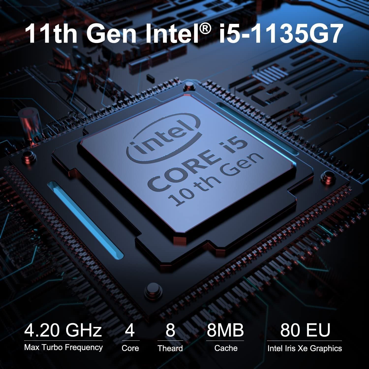 Latest Intel NUC11 Tiny Client Mini Desktop | Intel 4-Core i5-1135G7 | 16GB RAM 512GB SSD | Iris Xe Graphics | WiFi 6 | USB-C | HDMI | Mini-DP | RJ45 | Thunderbolt3 | Windows 10 Pro