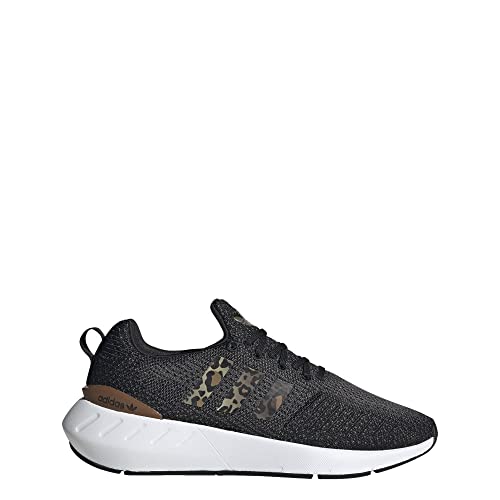 adidas Women's Swift Run 22 Sneaker, Core Black/Core Black/Wild Brown, 8 M US