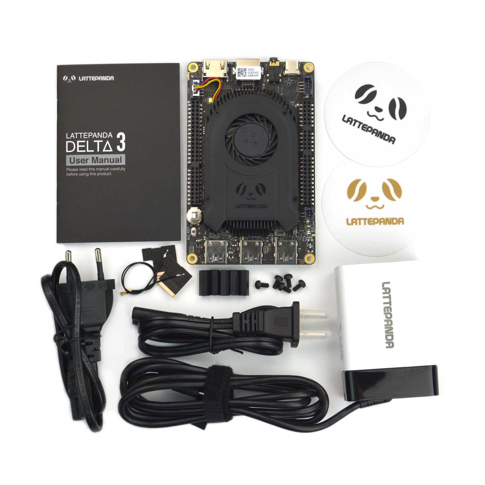 LattePanda 3 Delta 864-Pocket-Sized Windows 10 & 11/Linux Single Board Computer with Intel Celeron N5105, 8GB RAM+64GB eMMC, Wi-Fi 6(2.4G/5G), Dual M.2 Expansion and Dual 4K@60Hz Video Output