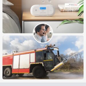 X-Sense Smart Carbon Monoxide Detector, Wi-Fi CO Detector, Real-Time Push Notifications via X-Sense Home Security App, Replaceable Battery, Optional 24/7 Professional Monitoring Service, XC04-WX