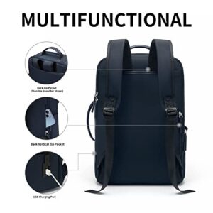 GOLF FOREVER Laptop Backpack Anti Theft Travel Backpack for Men with USB Charging Business Water Resistant College Bookbag Fits 15.6 Inch Notebook (Dark Blue, 15.6 Inch)
