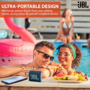 Boomph On-The-Go Kit: JBL Go 3 Portable Bluetooth Wireless Speaker, IP67 Waterproof and Dustproof Built-in Battery - Red