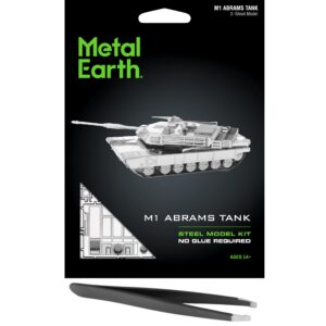 metal earth m1 abrams tank 3d metal model kit bundle with tweezers fascinations