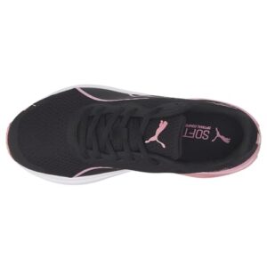 PUMA Women's Feline Lace Up Sneaker Black/Pink 7 Medium US