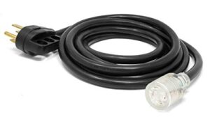 wen pc1550 15 ft. 10-gauge transfer-switch-ready generator adapter extension cord, black
