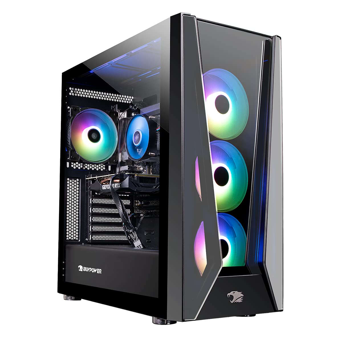 iBUYPOWER Pro Gaming PC Computer Desktop TraceMR 10007W11 (Intel i7-11700F 2.5GHz, GeForce RTX 3060 12GB, 16 GB DDR4 RAM, 500 GB NVMe SSD + 1 TB HDD, WiFi Ready, Windows 11 Home)