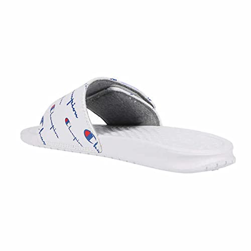 Champion Unisex Athletic Slide Sandal, Size US Women's 11/Men's 9 (White)