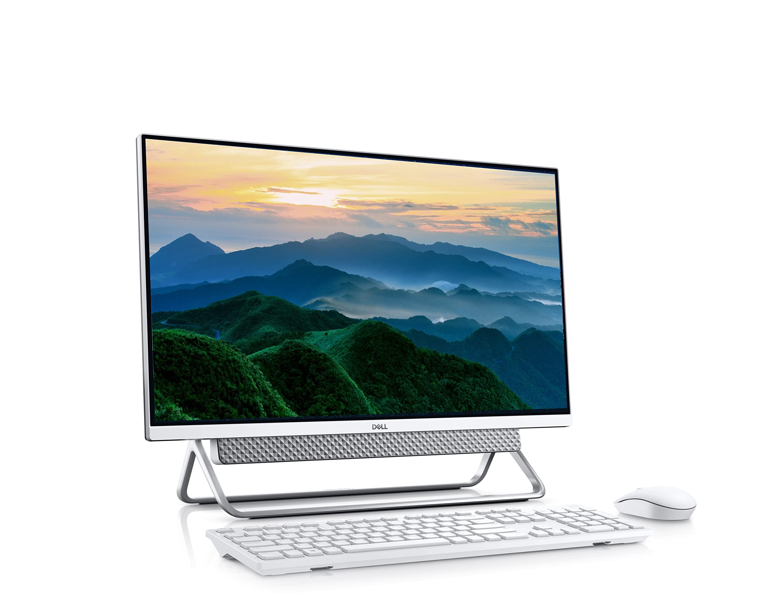 Dell 2022 Newest Inspiron 7700 All-in-One Desktop, 27'' FHD Touchscreen, 11th Gen Intel i7-1165G7, GeForce MX330, 64GB RAM, 2TB SSD, IR Camera, WiFi 6, Wireless KB&Mouse, Win 11 Home, Silver