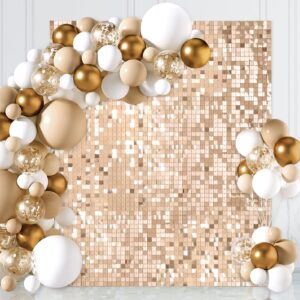 champagne shimmer wall backdrop sequin backdrop 6ftx4ft glitter party backdrop for bridal shower birthday decorations bachelorette party supplies