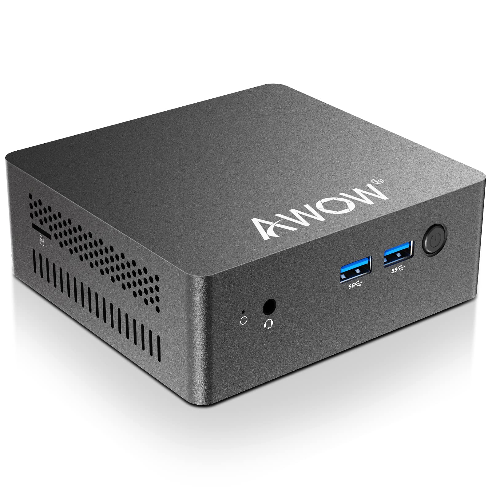 AWOW Mini PC Mini Desktop Computer Intel Celeron N3450, 8GB DDR4 128GB SSD 4K@30Hz, HDMI x2, Dual Band WiFi, USB x4 Gigabit Ethernet, BT 4.2 AL34 Micro PC