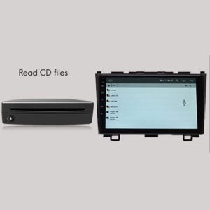 Car External CD Player Car Portable USB Integrated Add-on CD Player for Android Navigation/TV/PC with USB Plug and Play