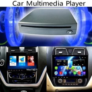 Car External CD Player Car Portable USB Integrated Add-on CD Player for Android Navigation/TV/PC with USB Plug and Play