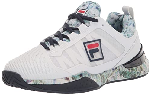 FILA Men's SPEEDSERVE Energized Sneaker, White Navy/Multi, 8