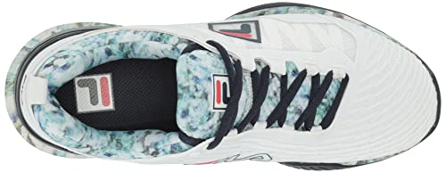 FILA Men's SPEEDSERVE Energized Sneaker, White Navy/Multi, 8