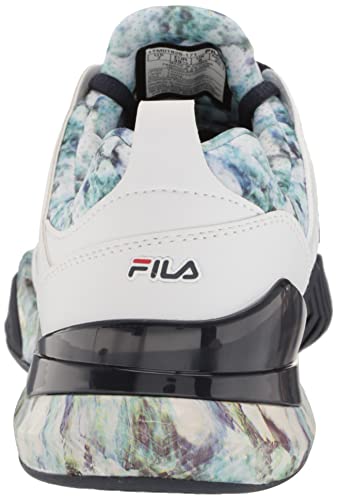 FILA Men's SPEEDSERVE Energized Sneaker, White Navy/Multi, 8