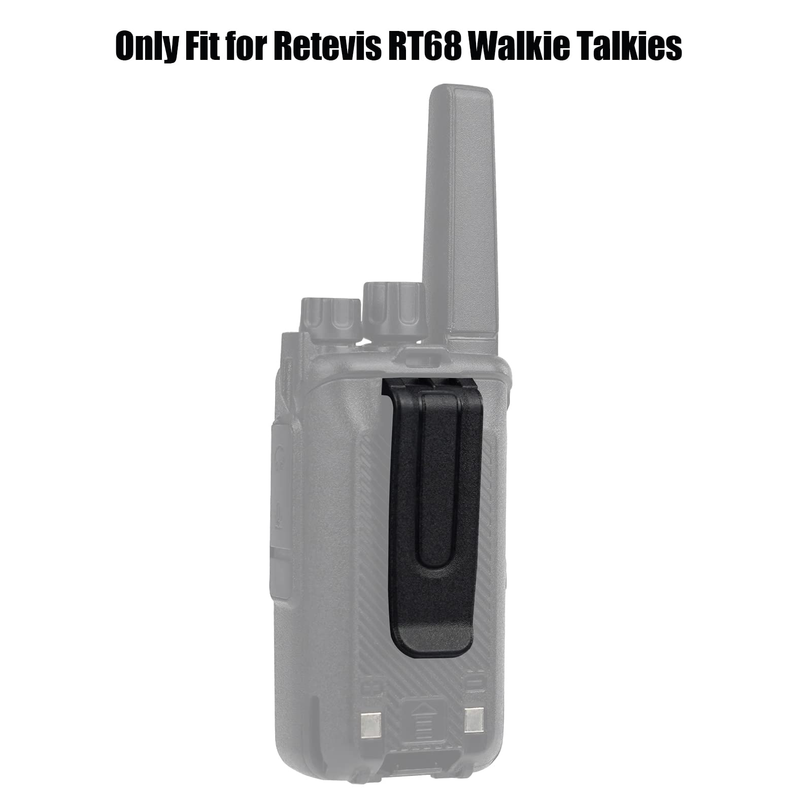 Retevis RT68 Walkie Talkie Belt Clips,Belt Clip Only Compatible with RT68 2 Way Radio(6 Pack)