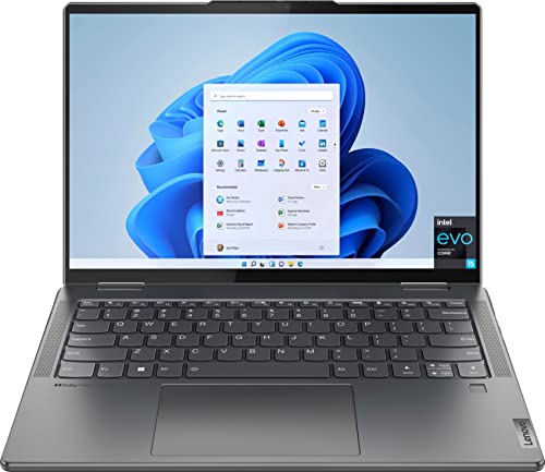 LENOVO 2022 Yoga 7i 2-in-1 Laptop 14in 2.2K Touchscreen Intel EVO Platform 12th Core i5-1235U Iris Xe Graphics 8GB LPDDR5 1TB SSD WiFi 6E Thunderblt4 HDMI Backlit Fingerprint Win 11 w/TLG USB