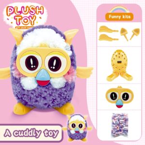 FEIDAMA Plush Toy Set. Cute Plush Toys, Stuffed Animals Toys Dolls, Soft Plush Stuffed Animal Plushier, Colorful Stuffed DIY Plush Animal Toys Dolls for Kids Girls Boys (Hedgehog+owl+Puppy)