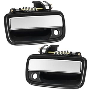 binwuhi 2pcs outside exterior front left driver side & right passenger side door handles compatible with 1995-2004 toyota tacoma, 2004-2012 toyota hilux, replace 769mx, 768mx, 6922035030, 6921035030