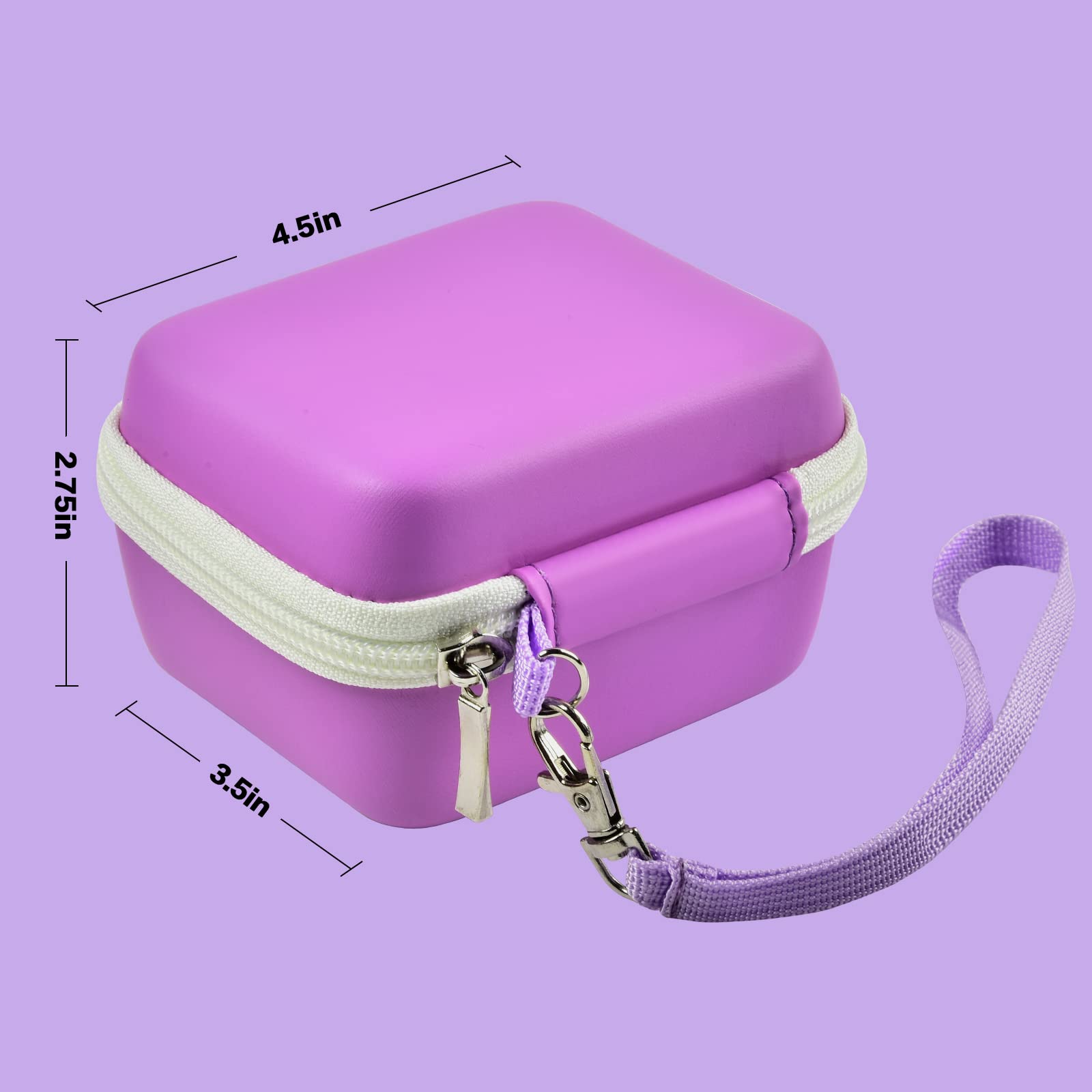 ANKHOH Camera Case for Seckton/for Desuccus/for PROGRACE/for Rindol/for GKTZ/for Dylanto/for GPOSY/for OZMI Kids Digital Camera, Kid Camcorder Storage Box Cable Accessory-Bag Only, Light Purple