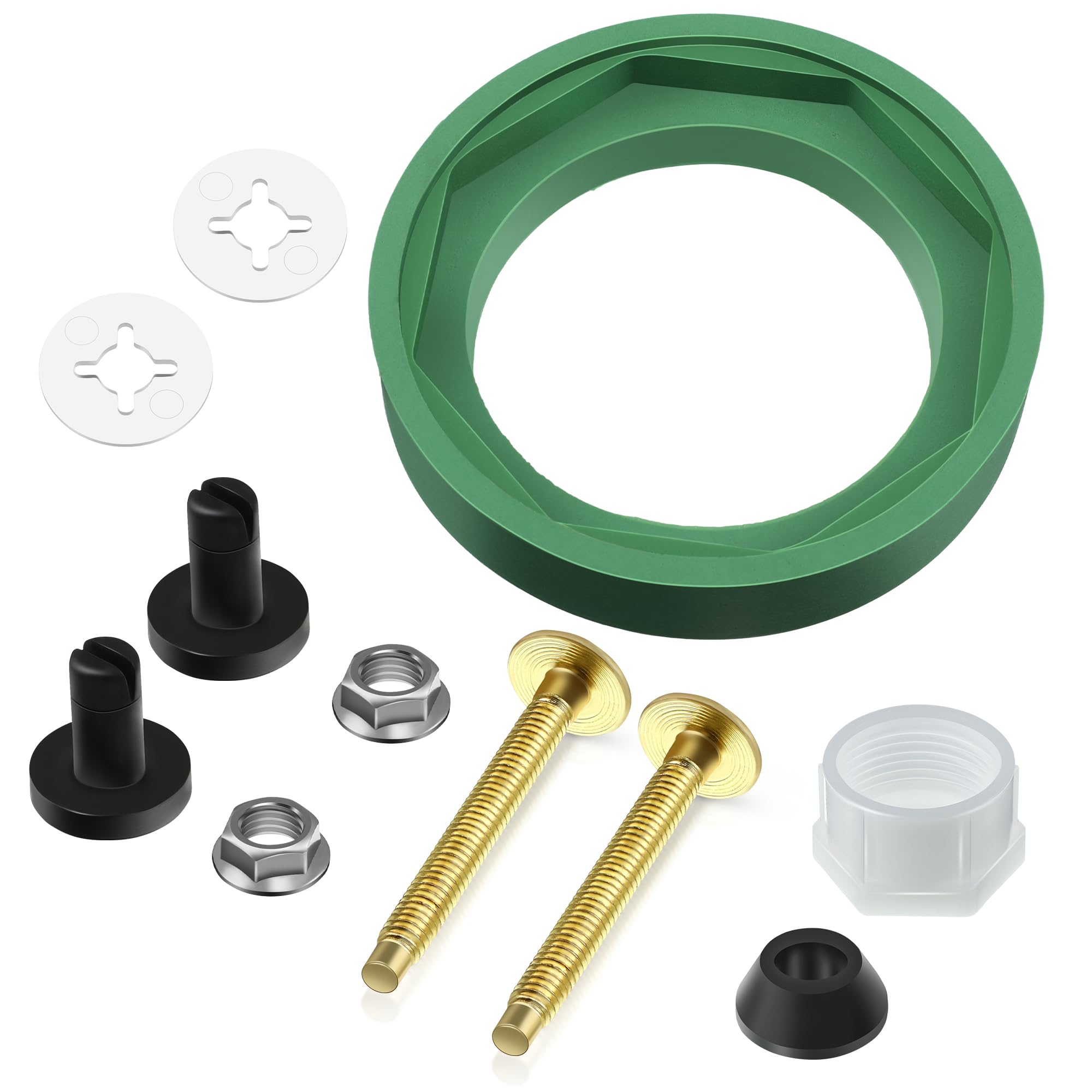 Ceoighe 3'' Toilet Tank Parts Replacement Kit, Compatible with American Standard AS738756-0070A Champion 4 Toilet Tank to Bowl Gasket, Toilet Parts Kit for Most 3inch Flush Valve Opening Tanks