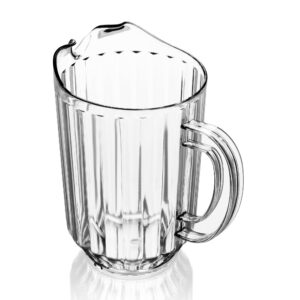 New Star Foodservice 46106 Resturant-Grade Polycarbonate Plastic Water Pitcher, 60 oz, Clear