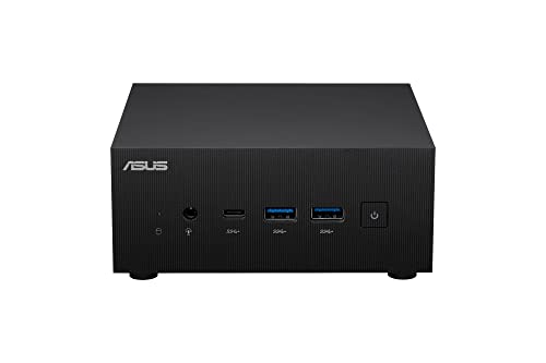 ASUS ExpertCenter PN52 Mini PC Barebone with AMD 8-Core R7-5800H, Quad-4K displays, 7 x USB, up to 64GB DDR4 RAM, Triple Storage Design, WiFi 6E, Bluetooth, USB-C with VESA Mount,Black