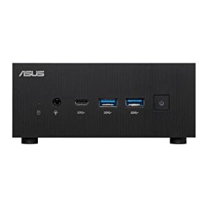 ASUS ExpertCenter PN52 Mini PC Barebone with AMD 8-Core R7-5800H, Quad-4K displays, 7 x USB, up to 64GB DDR4 RAM, Triple Storage Design, WiFi 6E, Bluetooth, USB-C with VESA Mount,Black