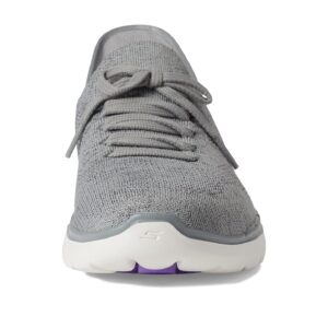 Skechers Women's Hands Free Slip-Ins Go Walk 6-Lovely Day Sneaker, Gray/Lavender, 9