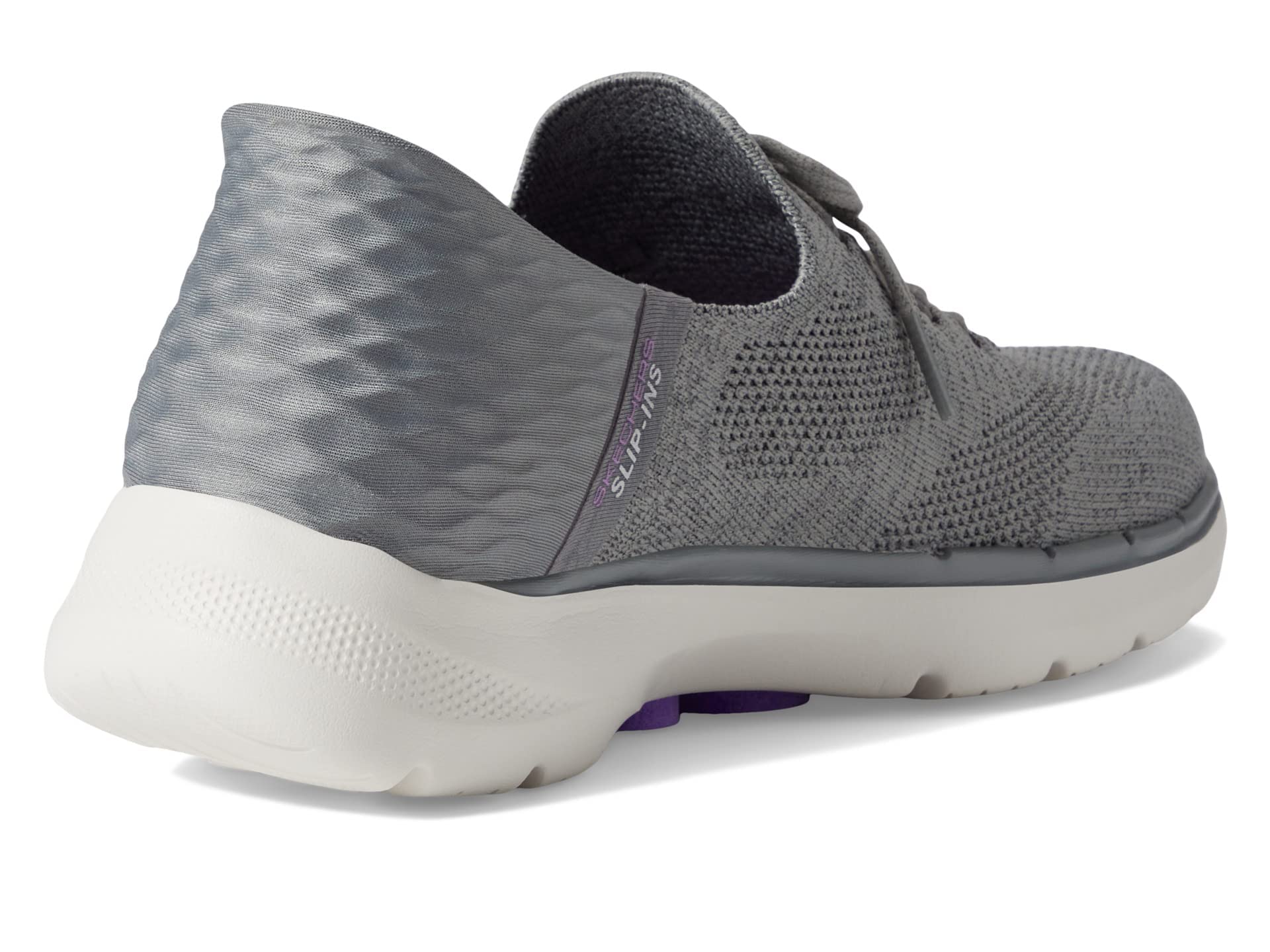 Skechers Women's Hands Free Slip-Ins Go Walk 6-Lovely Day Sneaker, Gray/Lavender, 9