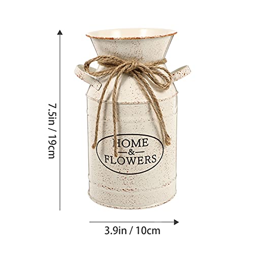 NOLITOY 1pc Flowerpot Artifical Flower Farmhouse Metal Vase Bouquet of Flowers Artificial Ash Tray Outdoors Houseplant Pots Can Planter Tin Mini Office Wrought Iron Flower Basket