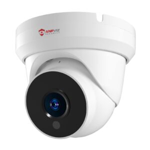 anpviz 4mp poe ip turret camera with microphone/audio, ip security camera outdoor indoor, night vision 50ft, waterproof ip66, 108° wide angle 2.8mm lens, 24/7 recording, ndaa compliant (u series)
