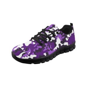 wanyint purple camo women running shoes army camouflage lightweight girls' black sole sneakers hiking camping mesh air training athletic shoes tennis shoes