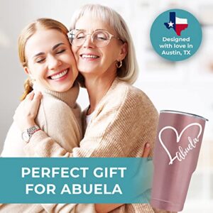 Abuela Tumbler 30oz, Gifts For Abuela Gifts From Grandchildren, Regalos Para Abuela Gifts In Spanish, Regalo Para Abuela En Español, Regalos Para Abuela En Español, La Mejor Abuela Mug Grandma