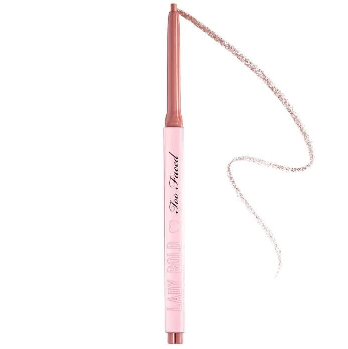 Too Faced Lady Bold Collection Lip Liner WATERPROOF - Badass, 0.01 Ounce (Pack of 1)