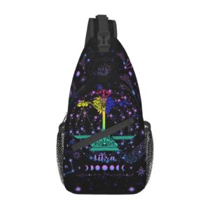 libra constellation sling bag chest bag zodiac sign crossbody bags for men women