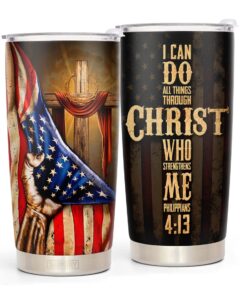christian gifts for men - religious gifts for men - gifts for men - fathers day giftss for dad from daughter, son, wife, kids - birthday gifts for men, dad, boyfriend, husband - christian tumbler 20oz
