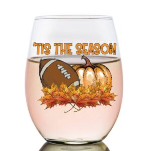 toasted tales tis the season | fall glass | season holiday glassware | cute glass tumbler | novelty gifts for her | thanksgiving glass | autumn thanksgiving gifts