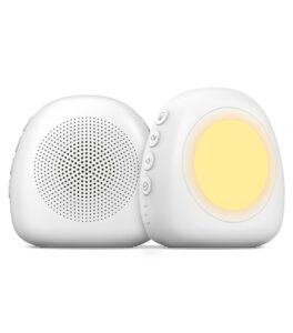 leawod portable white noise sound machine with night light, 17 soothing sounds for sleeping, rechargeable white noise machine for baby, adults, kids